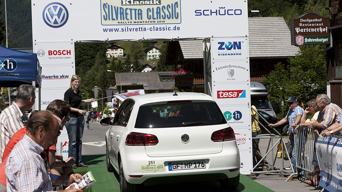 Silvretta E-Auto 2010, Elektroauto, E-Auto, E-Golf, Start