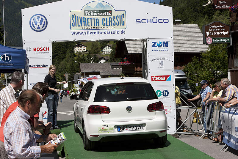 Silvretta E-Auto 2010, Elektroauto, E-Auto, E-Golf, Start