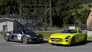 Silvretta E-Auto 2010, Elektroauto, E-Auto, Mercedes SLS AMG E-Cell, Audi E-Tron