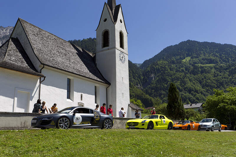 Silvretta E-Auto 2010, Elektroauto, E-Auto, Mercedes SLS AMG E-Cell, Audi E-Tron, Tesla Roadster