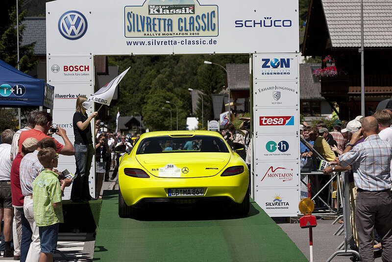 Silvretta E-Auto 2010, Elektroauto, E-Auto, Mercedes SLS AMG E-Cell, Start