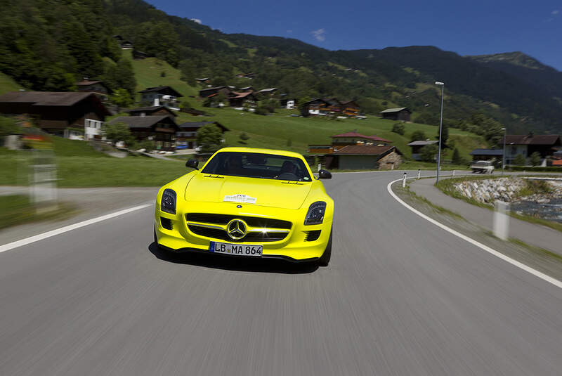 Silvretta E-Auto 2010, Elektroauto, E-Auto, Mercedes SLS AMG E-Cell