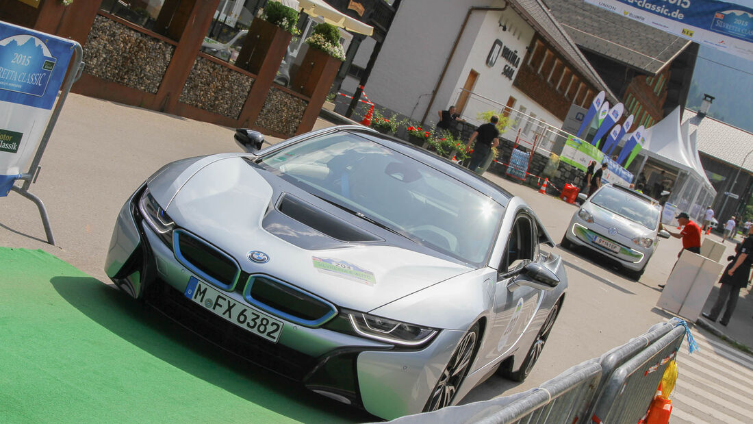 Silvretta E-Auto 2015, Start und Mittagspause Tag 2