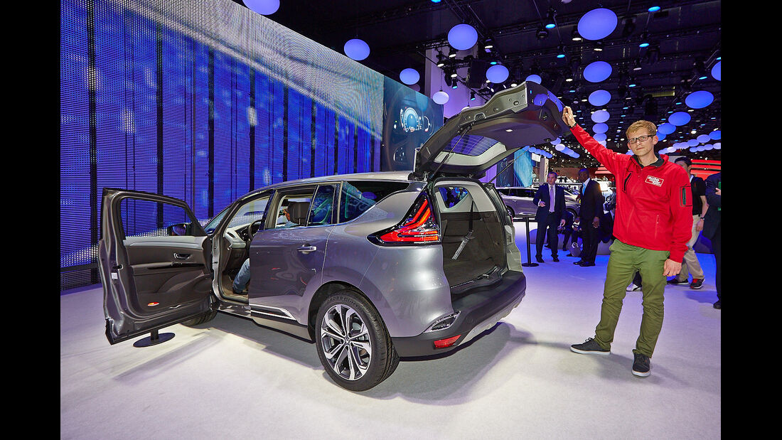 Sitzprobe Renault Espace, Ford S-Max, Autosalon Paris 2014
