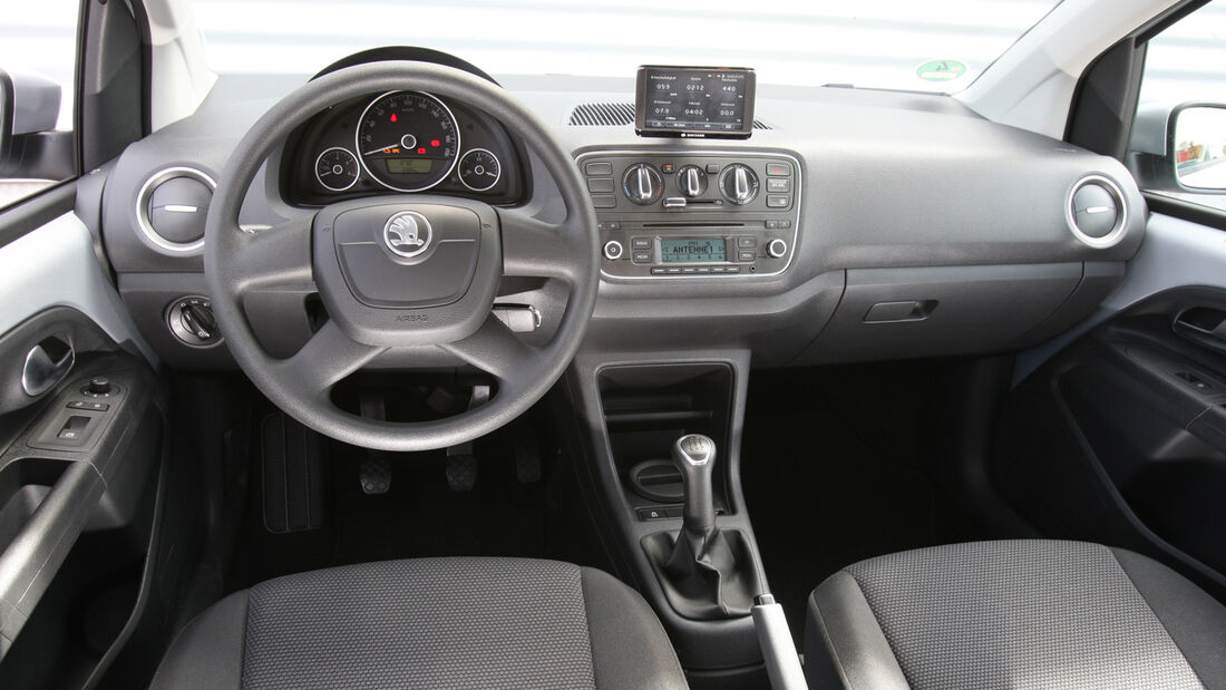 Skoda Citigo 1.0 Elegance, Cockpit, Lenkrad