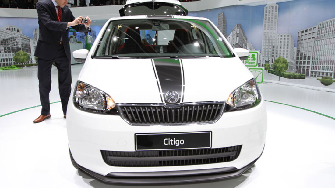 Skoda Citigo, Viertürer, Autosalon Genf 2012, Messe