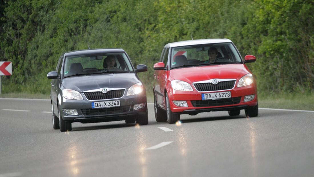 Skoda Fabia 1.2 TSI, Skoda Fabia 1.6 TDI, Frontansicht