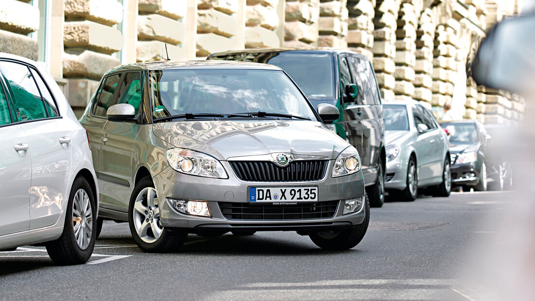 Skoda Fabia, Frontansicht, Einparken