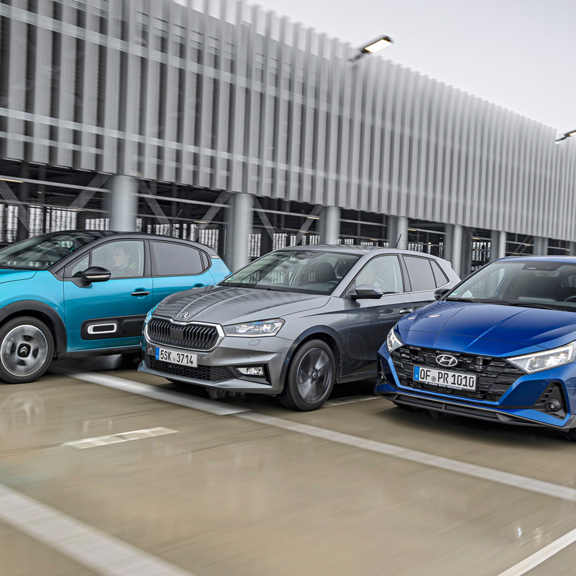 Skoda Fabia, Hyundai i20 und Citroën C3 im Test