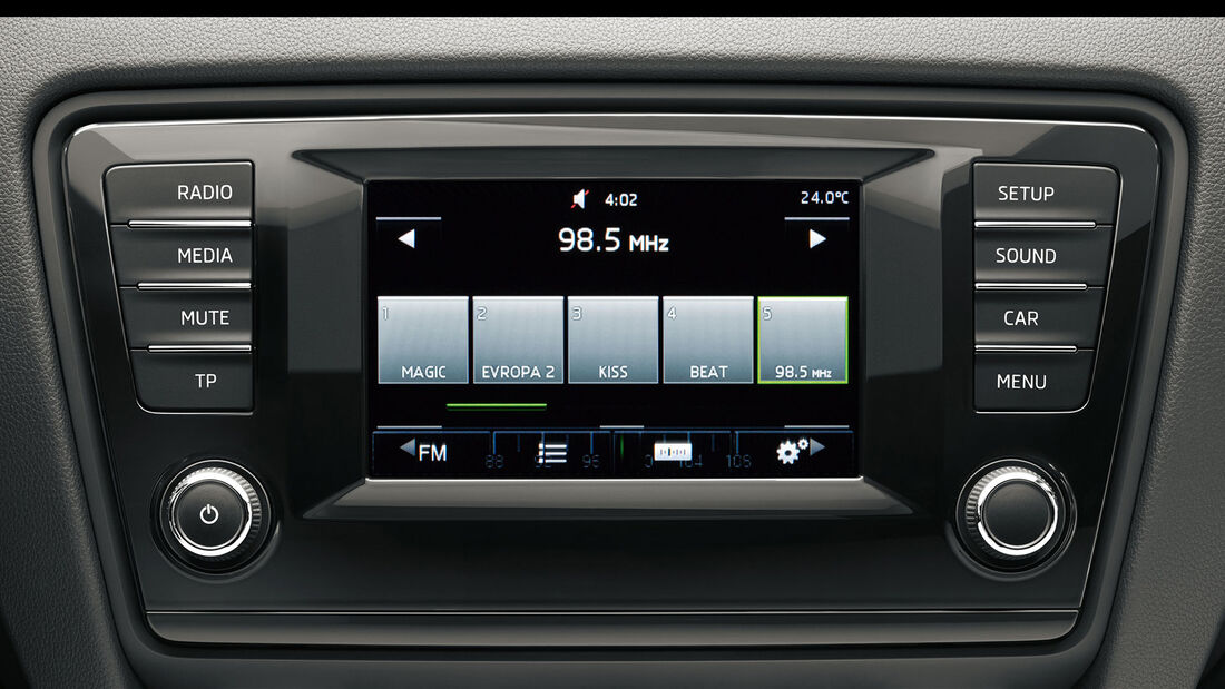 Skoda Octavia, Anzeige, Infotainment