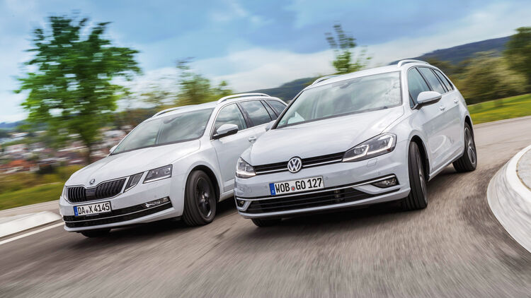 Skoda Octavia 2 0 Tdi 4x4 Und Vw Golf Variant 2 0 Tdi Im Test Auto Motor Und Sport