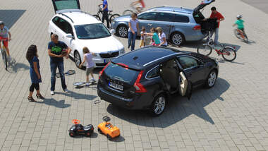 Skoda Superb Combi 1.6 TDI GreenLine, VW Passat Variant BlueMotion, Volvo V60 Drive Summum, Heckklappe