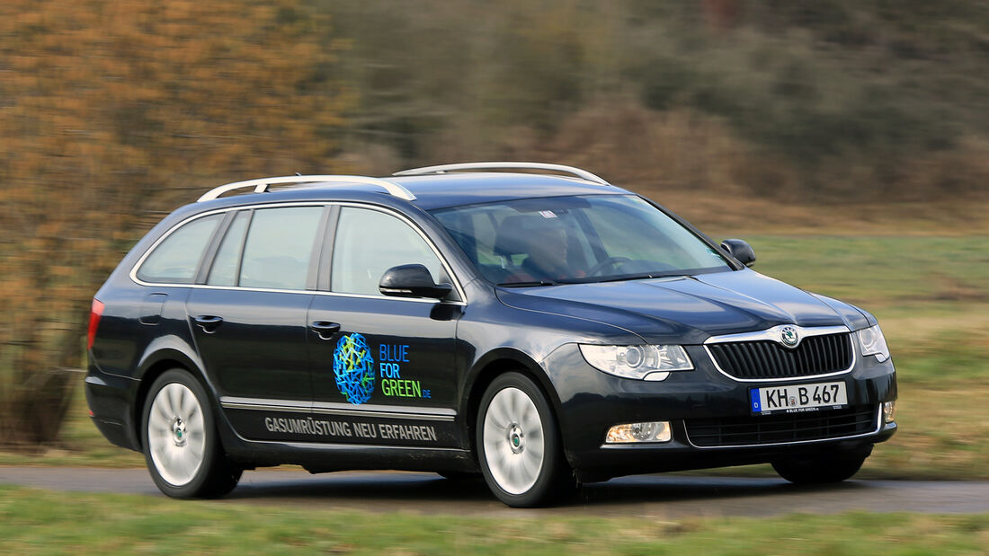 Skoda Superb Combi 2.0 TSI LPG Elegance, Frontansicht