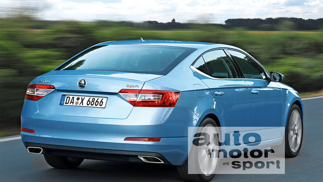 Skoda Superb, Heckansicht