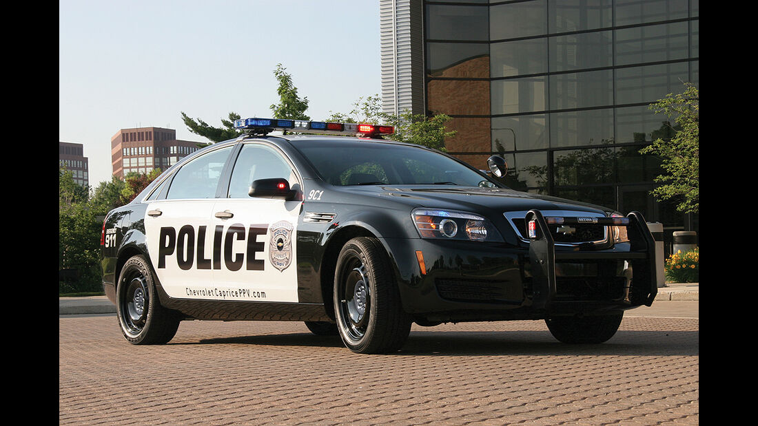 Skurrile Polizeiautos, Chevrolet Caprice Police Patrol Vehicle, Streifenwagen
