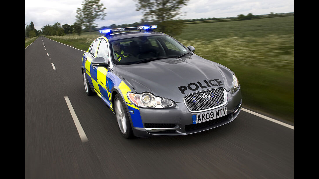 Skurrile Polizeiautos, Streifenwagen, Jaguar XF