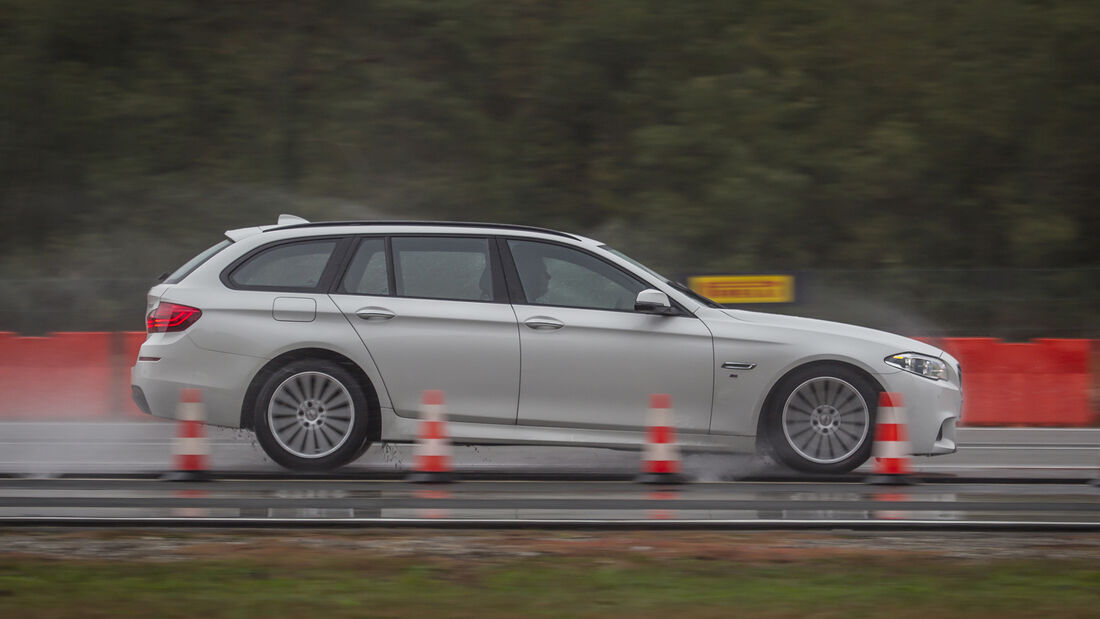 Sommerreifen-Test 2017, Nässe Fahrversuch, BMW 5er Touring