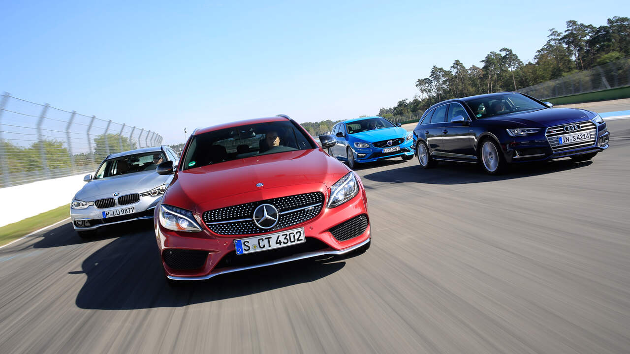Audi Bmw Mercedes Und Volvo Im Test Kompromiss Aus Kombi Und Sport Auto Motor Und Sport