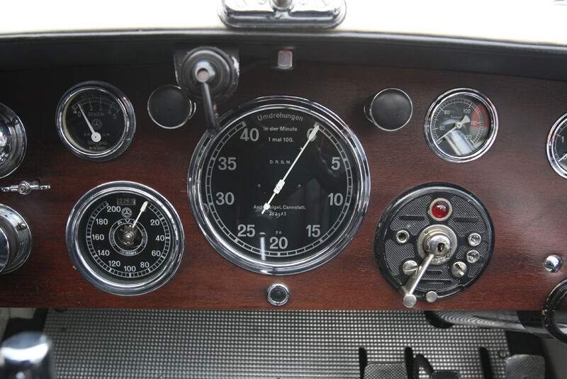 Sportwagen, Mercedes SSK, Cockpit