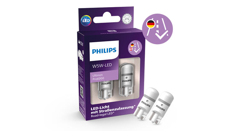 H7 LED-Lampen Philips Ultinon Pro6000 Zugelassene in Deutschland