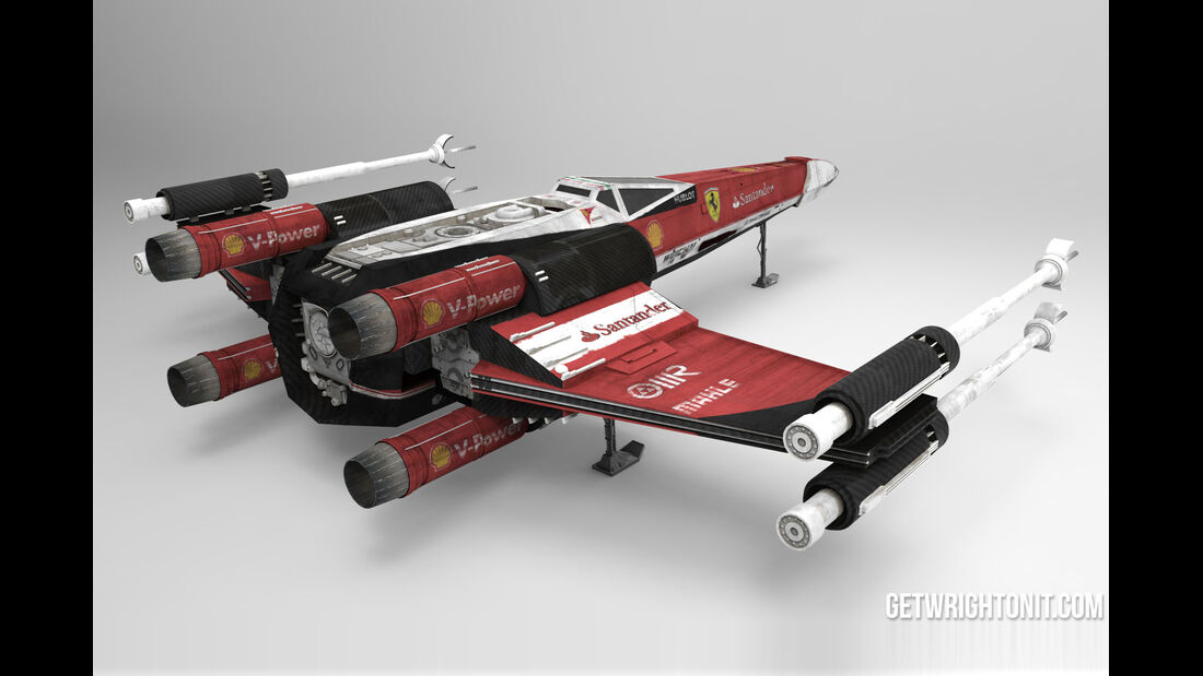 Star Wars X-Wing im F1-Design - Ferrari
