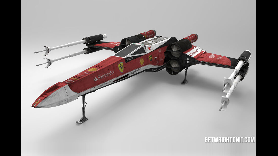 Star Wars X-Wing im F1-Design - Ferrari
