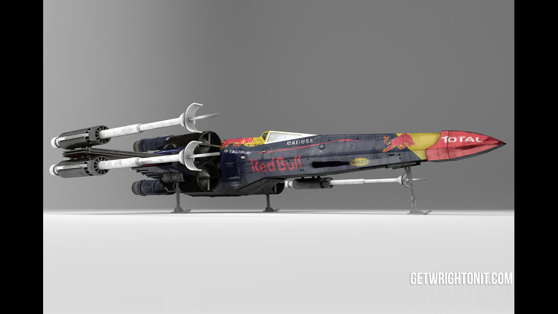 Star Wars X-Wing im F1-Design - Red Bull