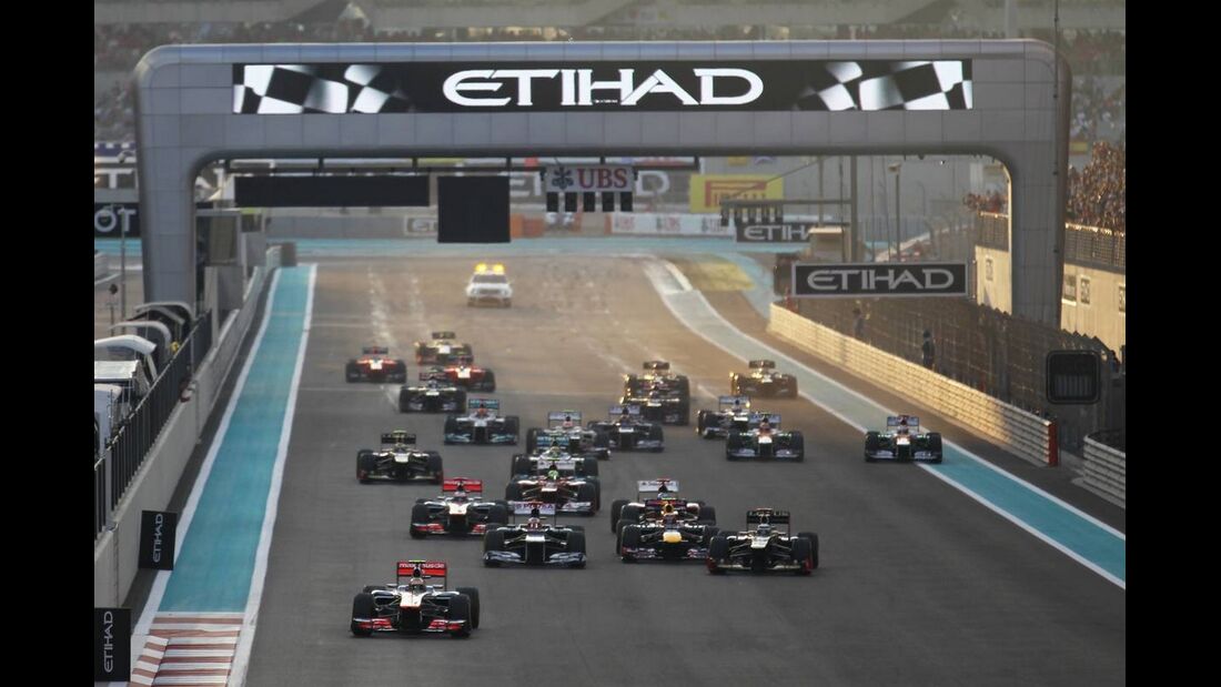 Start  - Formel 1 - GP Abu Dhabi - 04. November 2012