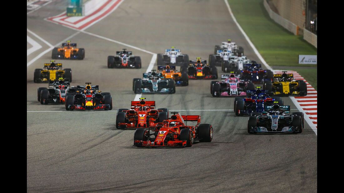 Start - Formel 1 - GP Bahrain 2018