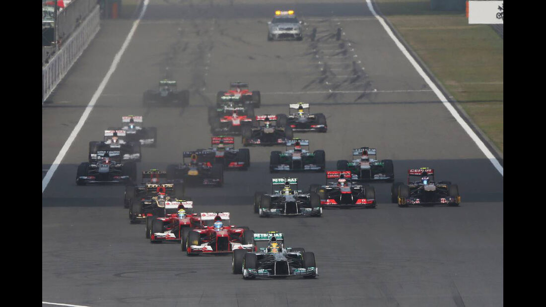 Start - Formel 1 - GP China - 14. April 2013