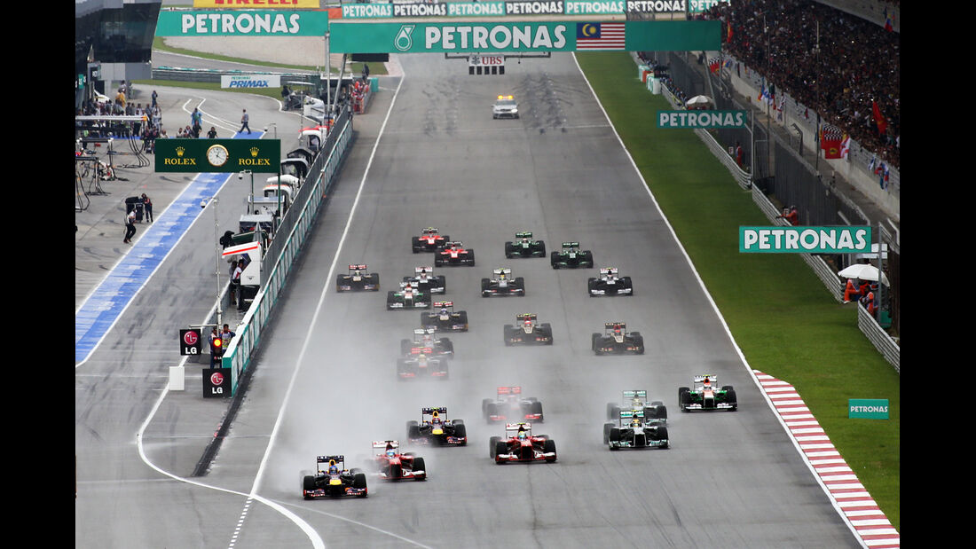 Start - Formel 1 - GP Malaysia 2013