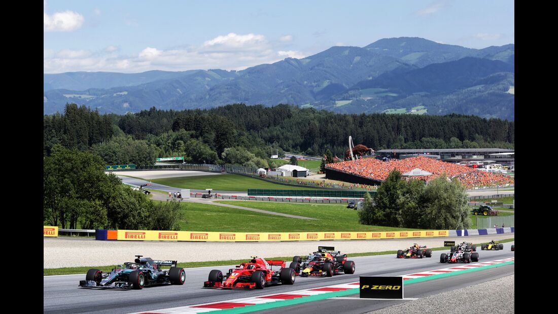 Start - Formel 1 - GP Österreich - 1. Juli 2018