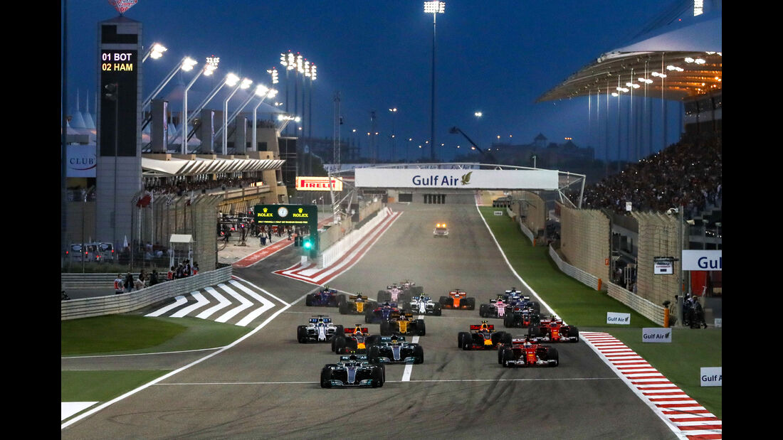 Start - GP Bahrain 2017 - Rennen 