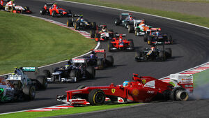 Start GP Japan Fernando Alonso 2012