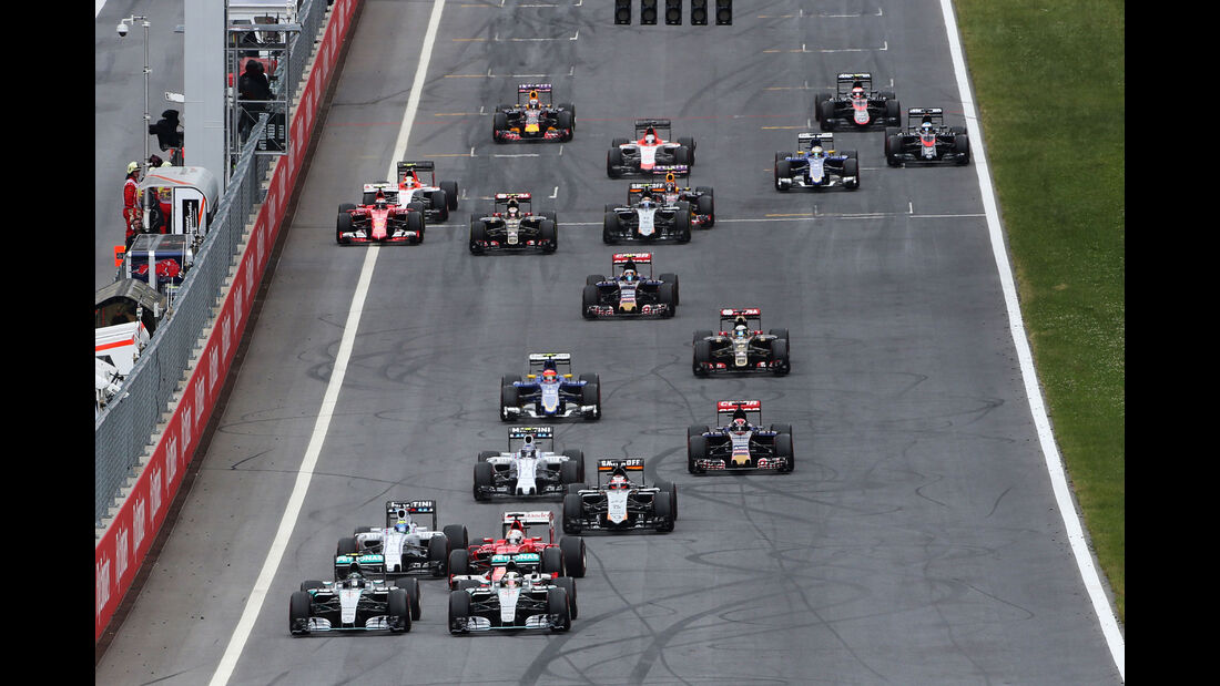 Start - GP Österreich - Formel 1 - Sonntag - 21.6.2015