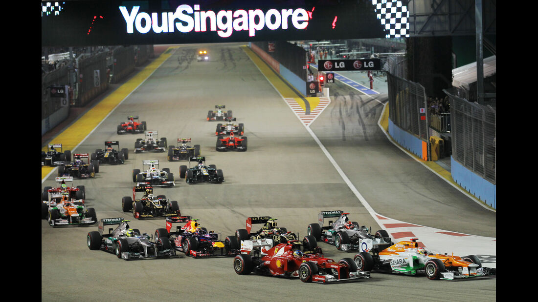 Start - GP Singapur 2012