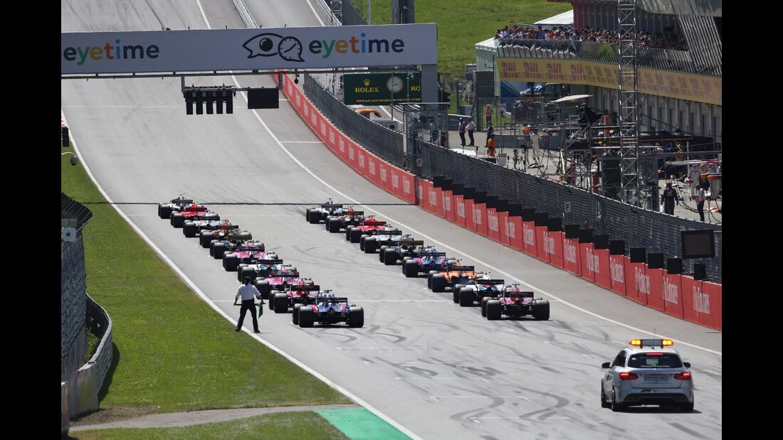 Startaufstellung - Formel 1 - GP Österreich - 1. Juli 2018