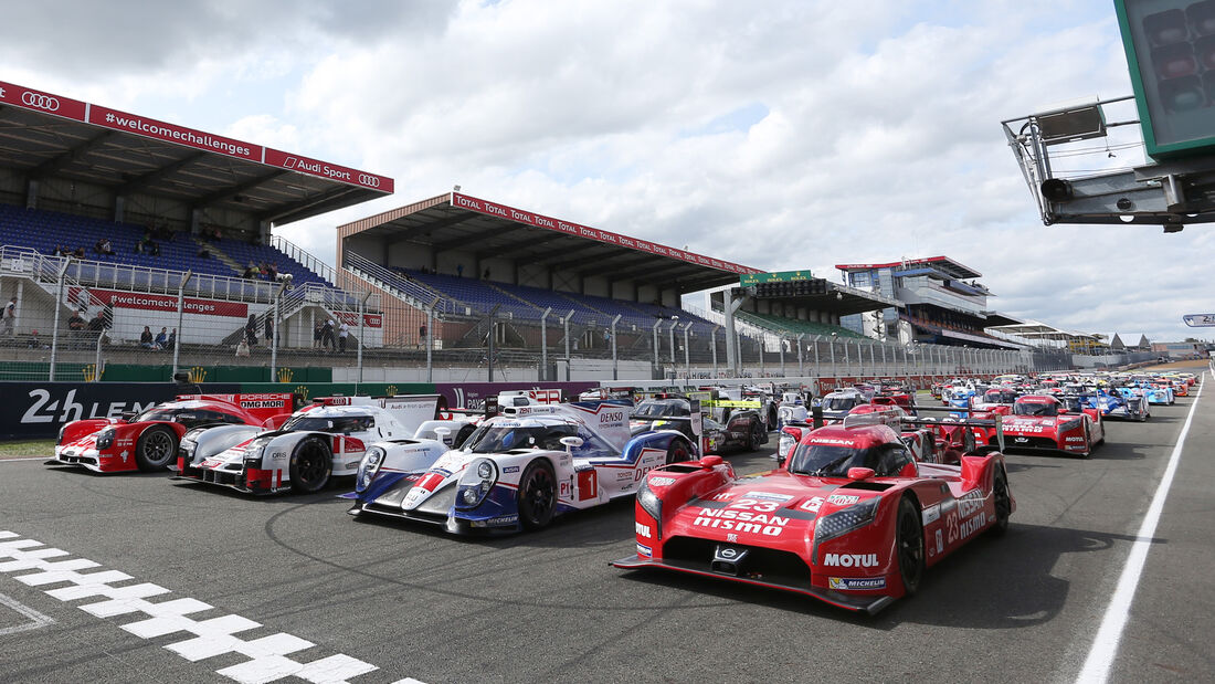 Starterfeld - Le Mans-Vortest 2015