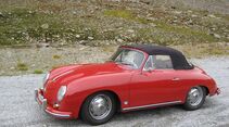 Startnummer 83: Peter und Andrea Schöffel im Porsche 356 A Convertible D, 1,6 Liter, 4-Zyl. Boxer, 85 PS, Baujahr 1959.