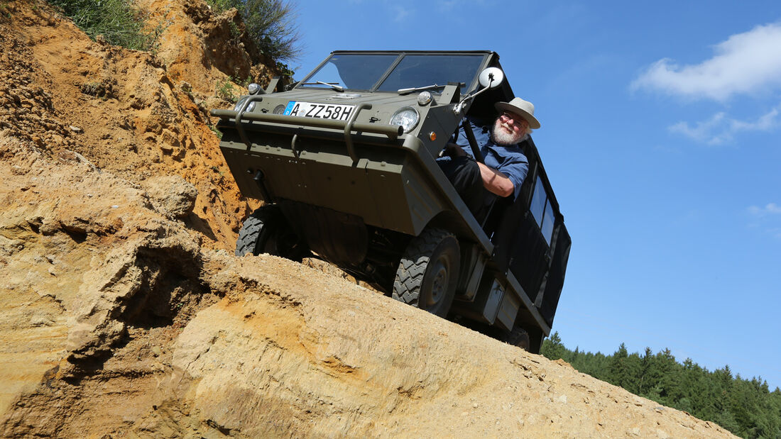 Steyr Puch Haflinger, Malte Jürgens, Frontansicht