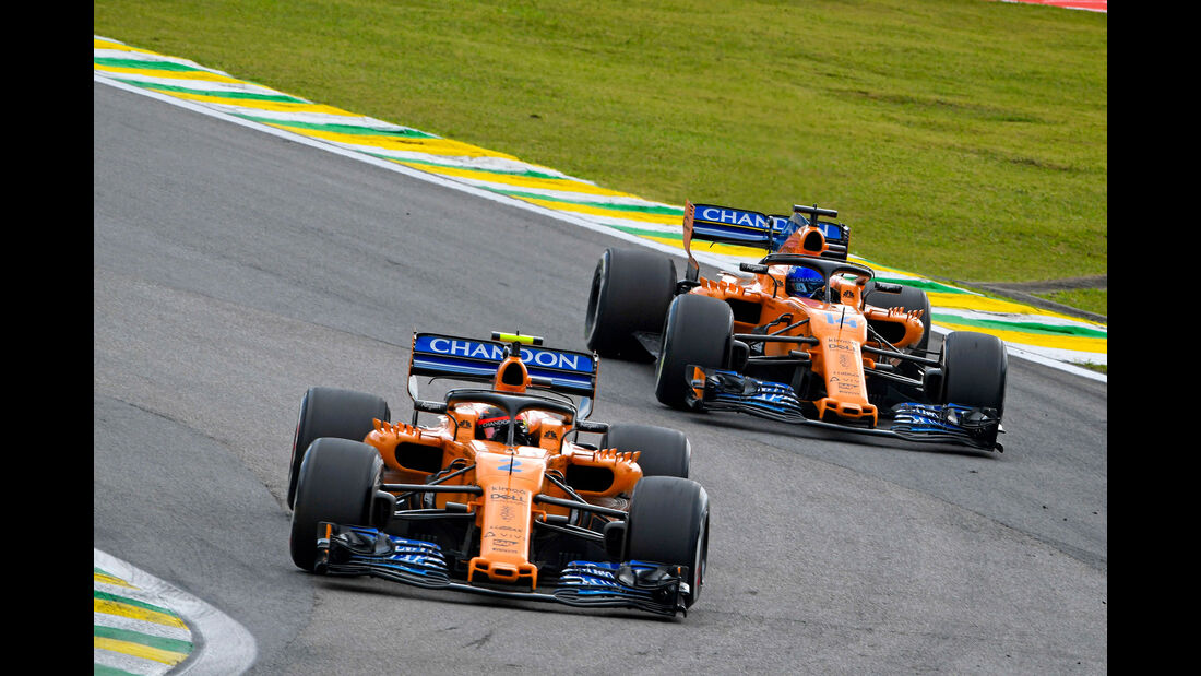 Stoffel Vandoorne - Fernando Alonso - McLaren - GP Brasilien 2018