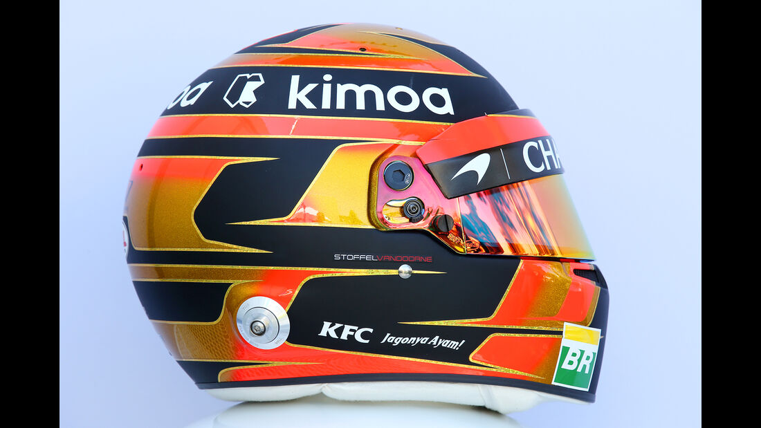 Stoffel Vandoorne - Helm - Formel 1 - 2018