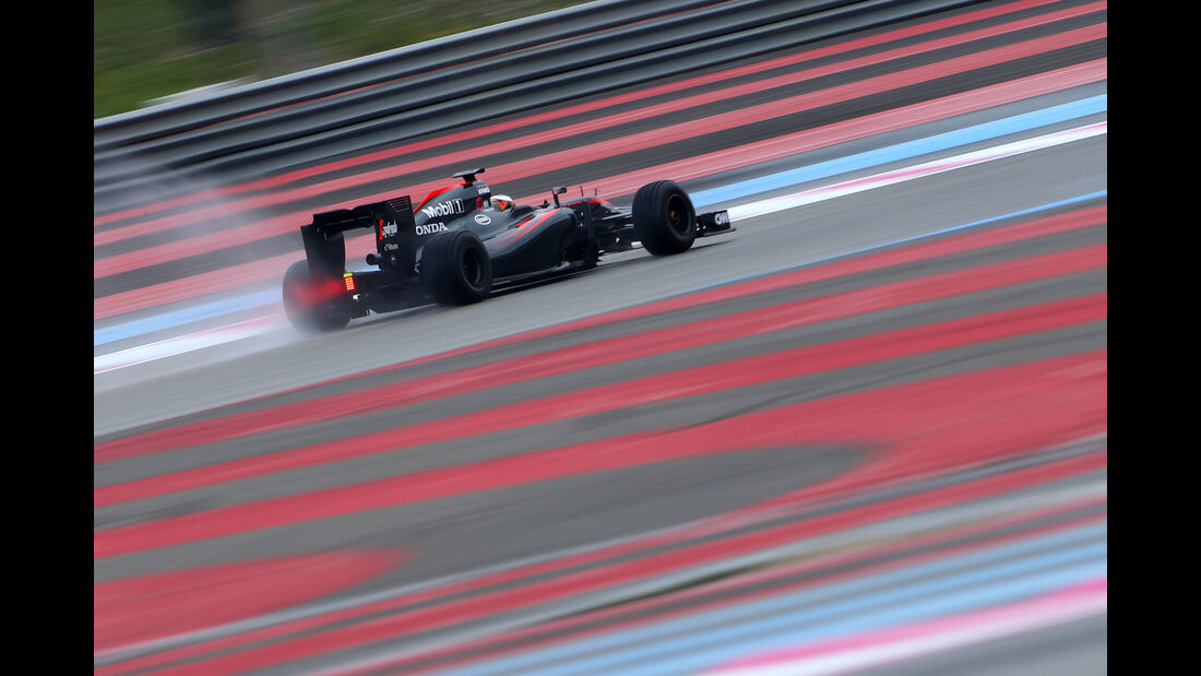 Stoffel Vandoorne - McLaren - Pirelli Regenreifen-Test - Paul Ricard - 26. Januar 2016