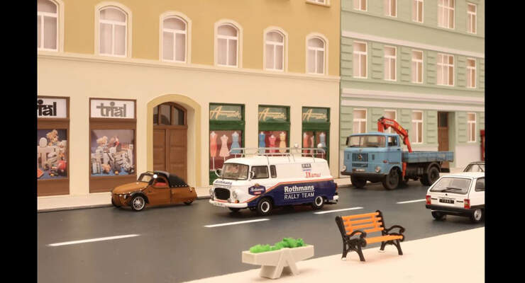 Stop-Motion, Animationsfilm, Ost-Klassiker, Skoda 130 RS, Lada VFTS, Modellautos