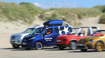 Strandautos, Strand, Impression