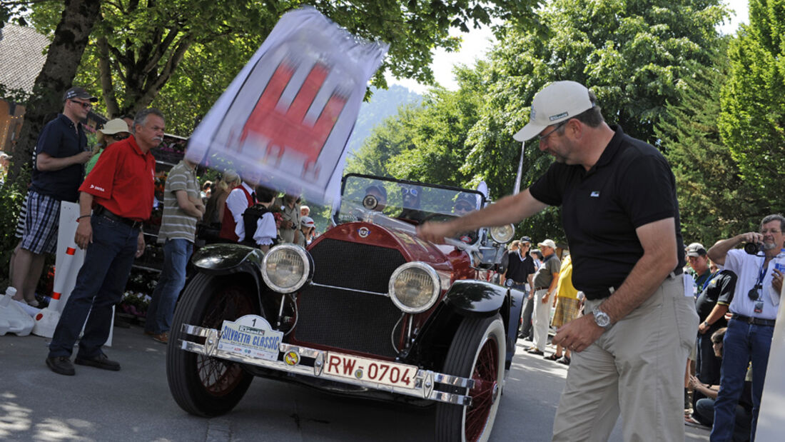 Stutz Bearcat bei der Silvretta Classic 2010 - Hannes Steim und Adolf Heitzmann