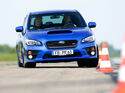 Subaru WRX STI, Frontansicht, Slalom