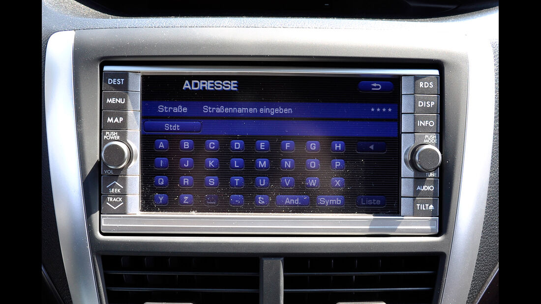 Subaru WRX STi, Infotainment, Touchscreen