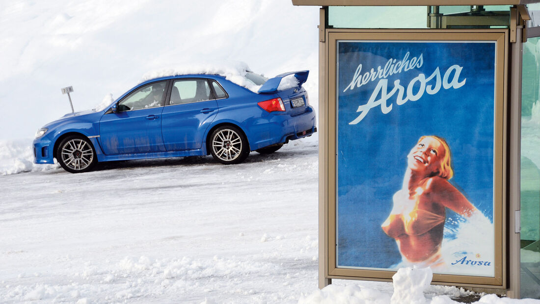 Subaru WRX Sti, Seitenansicht, Arosa