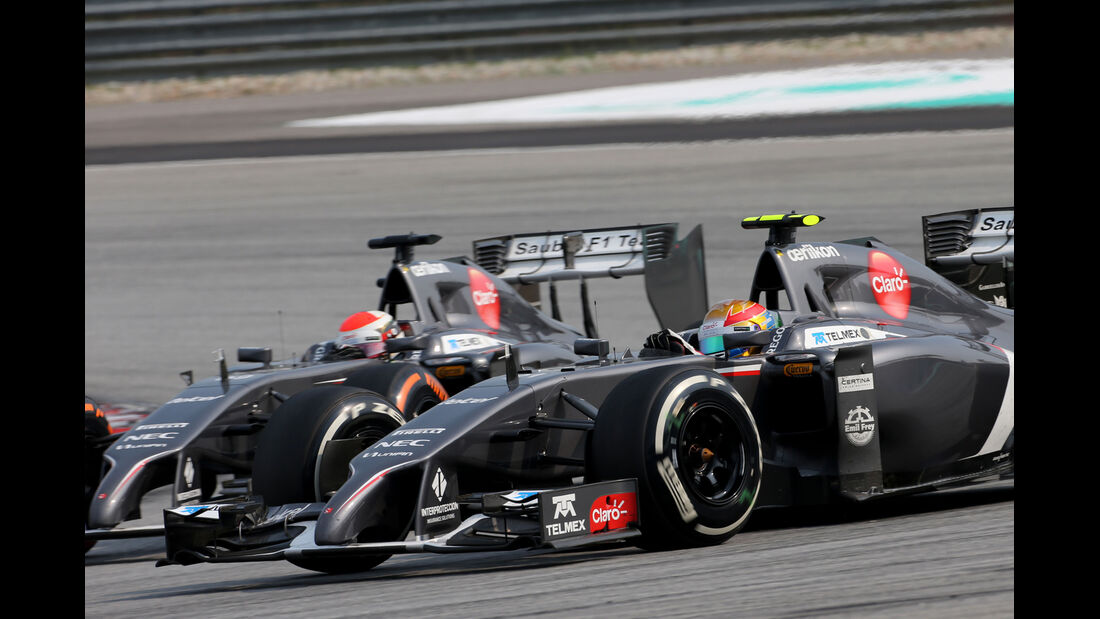 Sutil vs. Gutierrez - GP Malaysia 2014